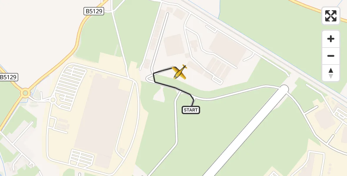 Flight route Police Aircraft Hawarden Airport - Hawarden Airport, 06 October 2026, 12:21