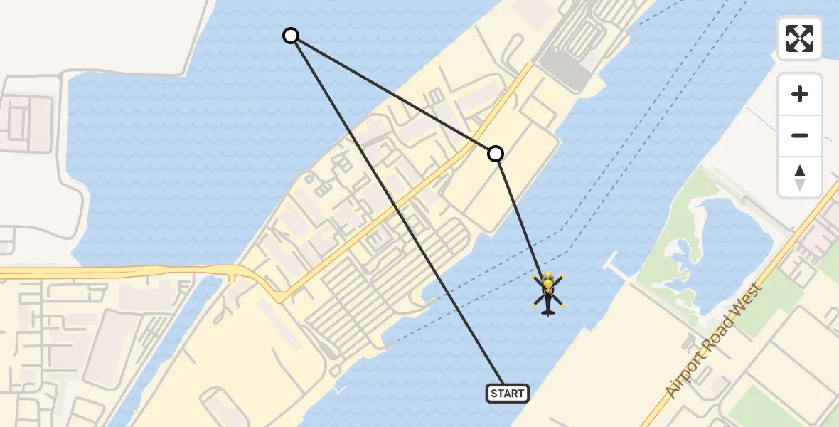 Flight route Police Helicopter George Best Belfast City Airport - George Best Belfast City Airport, 07 October 2026, 08:10