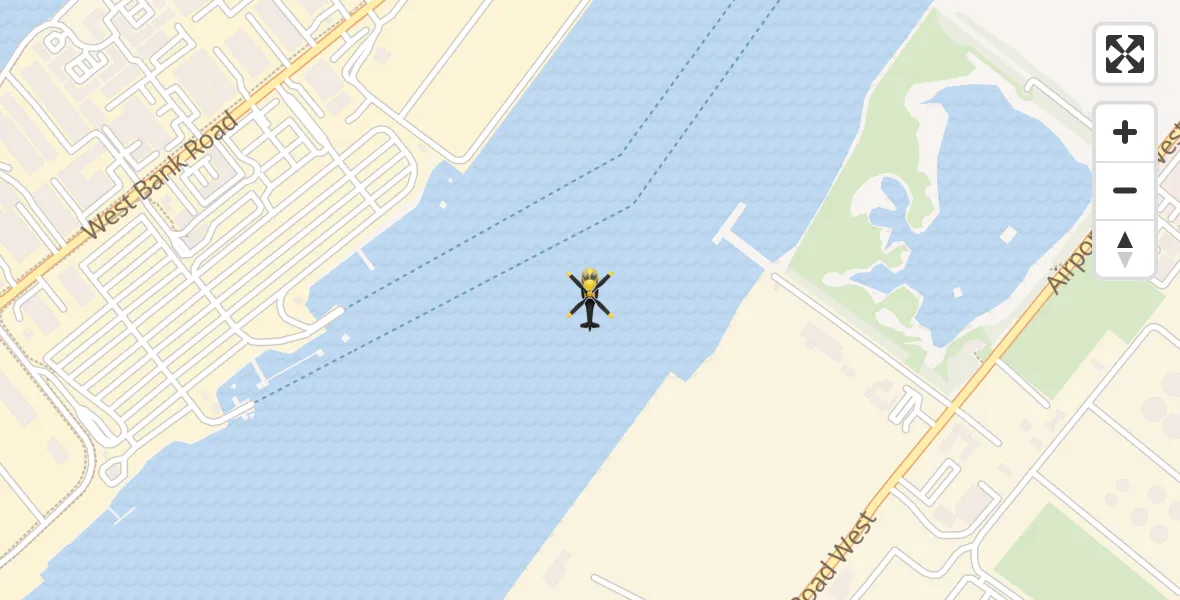 Flight route Police Helicopter George Best Belfast City Airport - George Best Belfast City Airport, 07 October 2026, 08:14