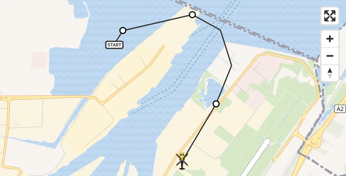 Flight route Police Helicopter Belfast City District - George Best Belfast City Airport, 07 October 2026, 08:21