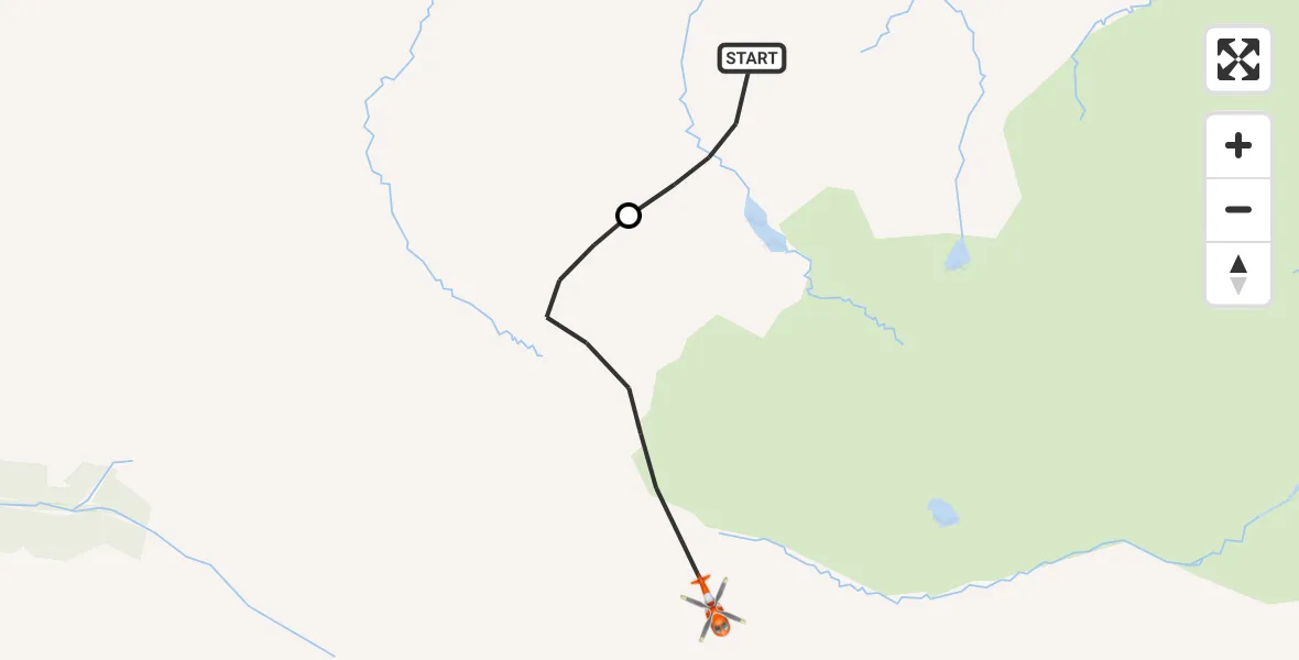 Flight route Coastguard Helicopter Strath Mulzie - Highland, 07 October 2026, 09:40