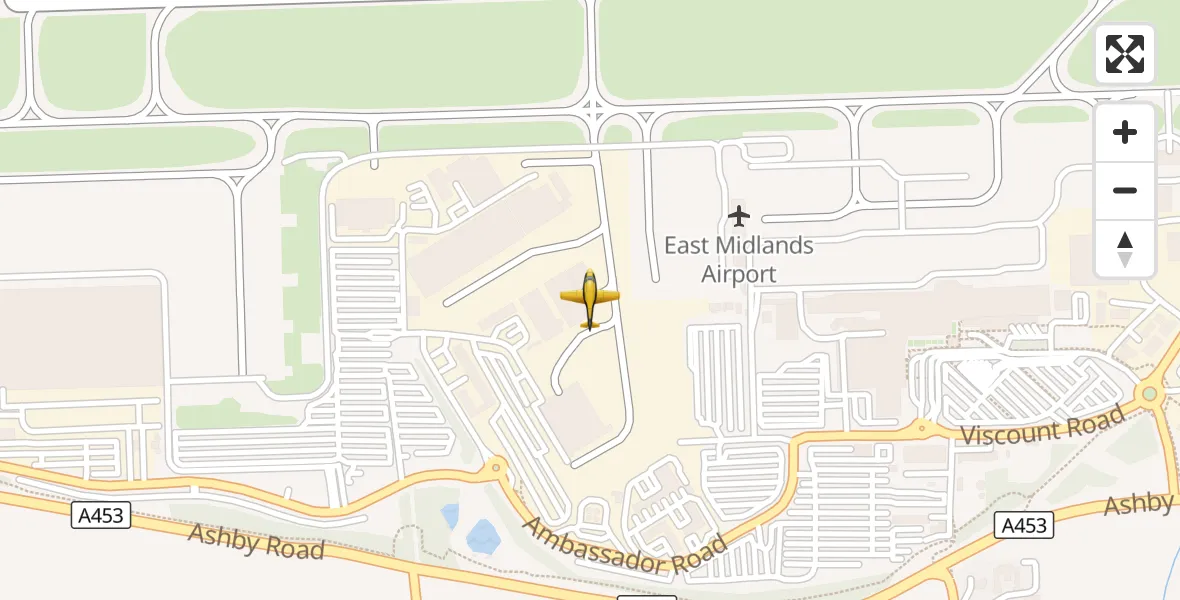 Flight route Police Aircraft East Midlands Airport - East Midlands Airport, 07 October 2026, 15:38