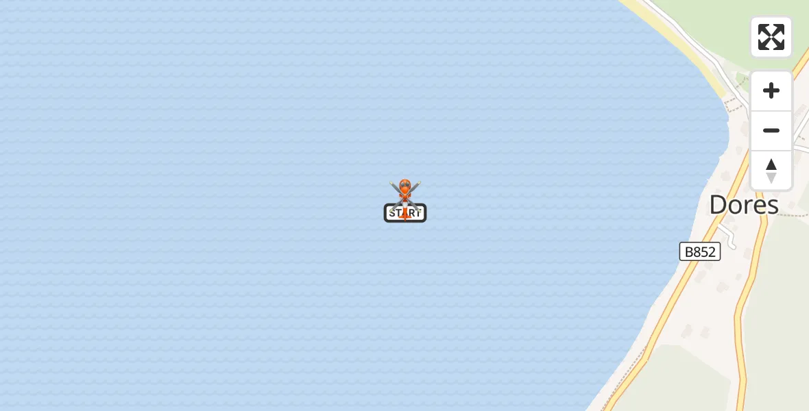 Flight route Coastguard Helicopter Loch Ness - Loch Ness, 08 October 2026, 09:58