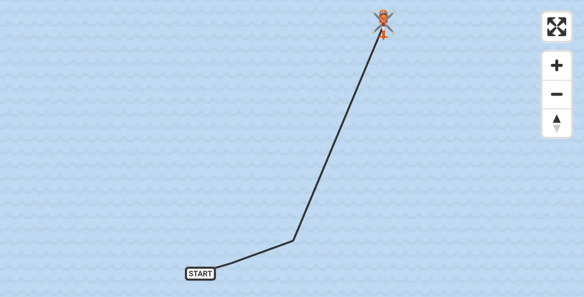 Flight route Coastguard Helicopter North Sea - North Sea, 08 October 2026, 17:08