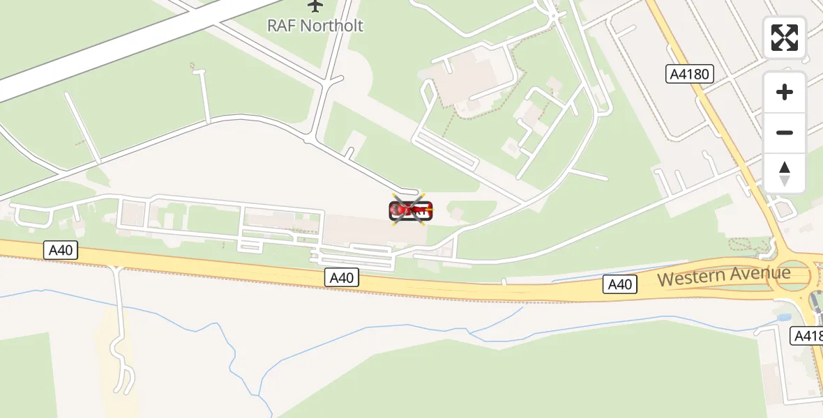 Flight route Air Ambulance Helicopter RAF Northolt - RAF Northolt, 08 October 2026, 17:41
