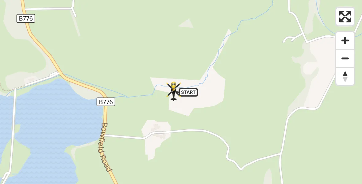 Flight route Police Helicopter Renfrewshire - Renfrewshire, 09 October 2026, 08:42