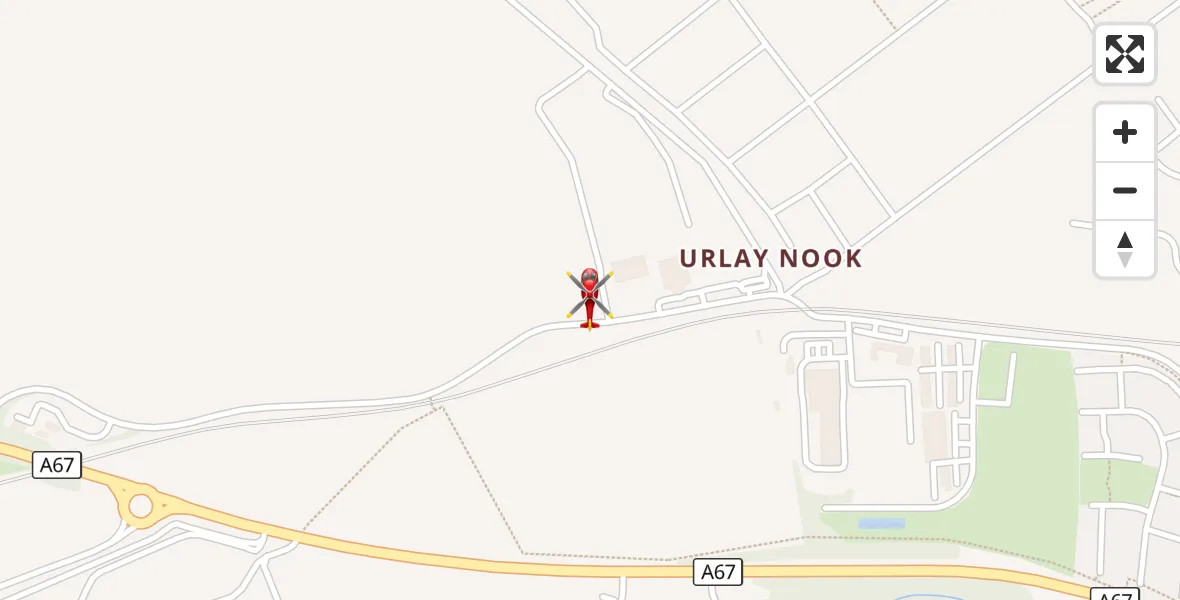 Flight route Air Ambulance Helicopter Egglescliffe - Egglescliffe, 10 October 2026, 16:52
