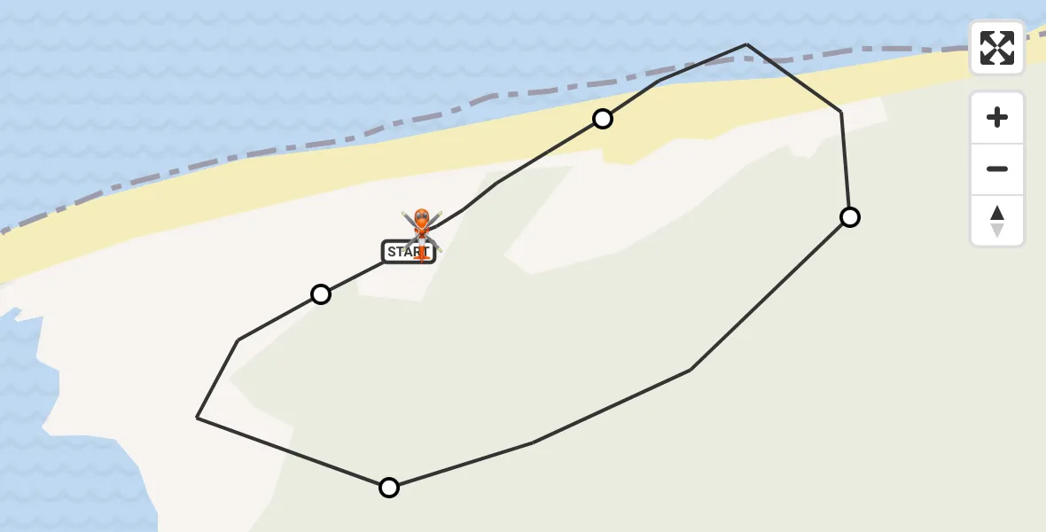 Flight route Coastguard Helicopter Buckie Loch - Buckie Loch, 10 October 2026, 19:21