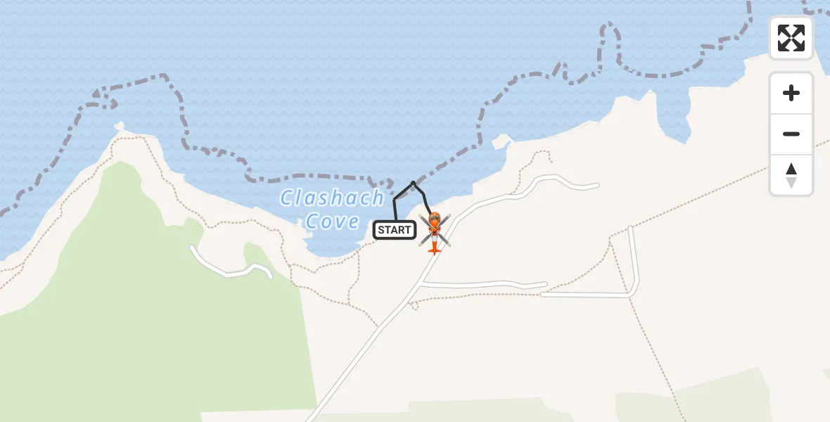 Flight route Coastguard Helicopter Duffus - Duffus, 10 October 2026, 19:57