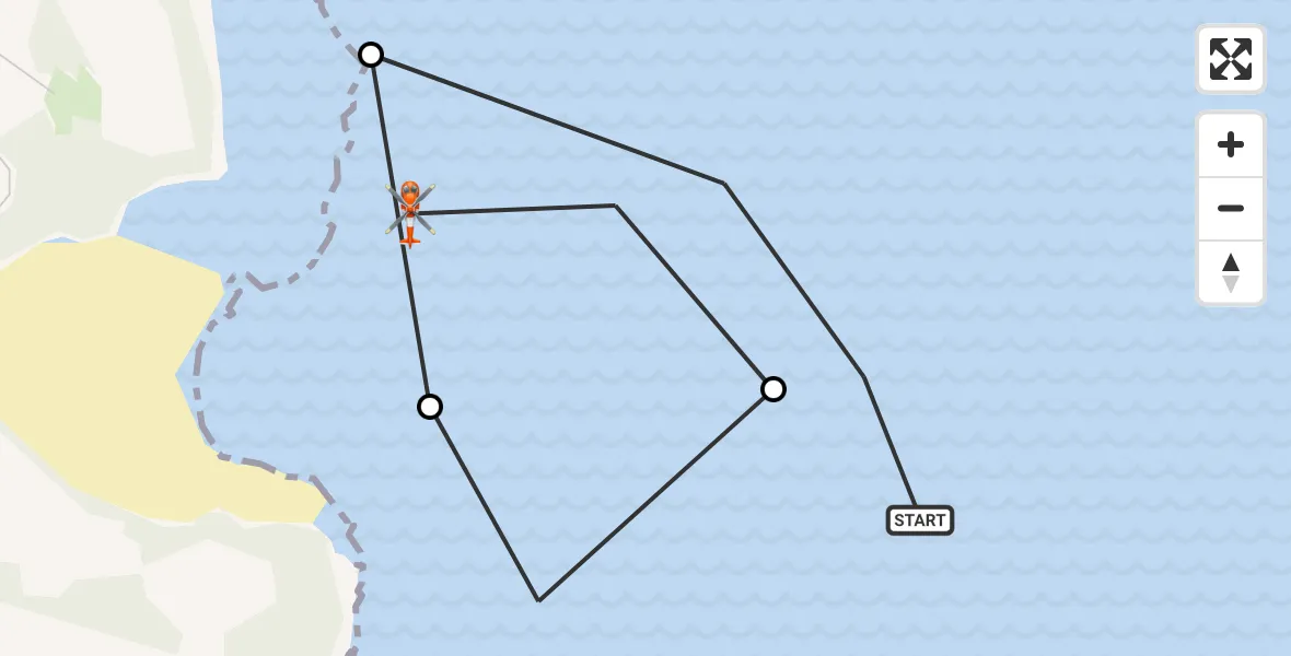 Flight route Coastguard Helicopter  - Sliddery Point, 11 October 2026, 09:55