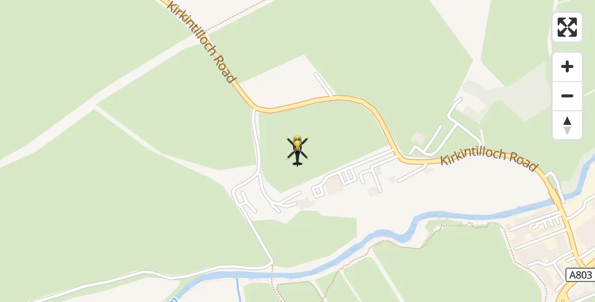 Flight route Police Helicopter Kirkintilloch - Kirkintilloch, 11 October 2026, 10:00