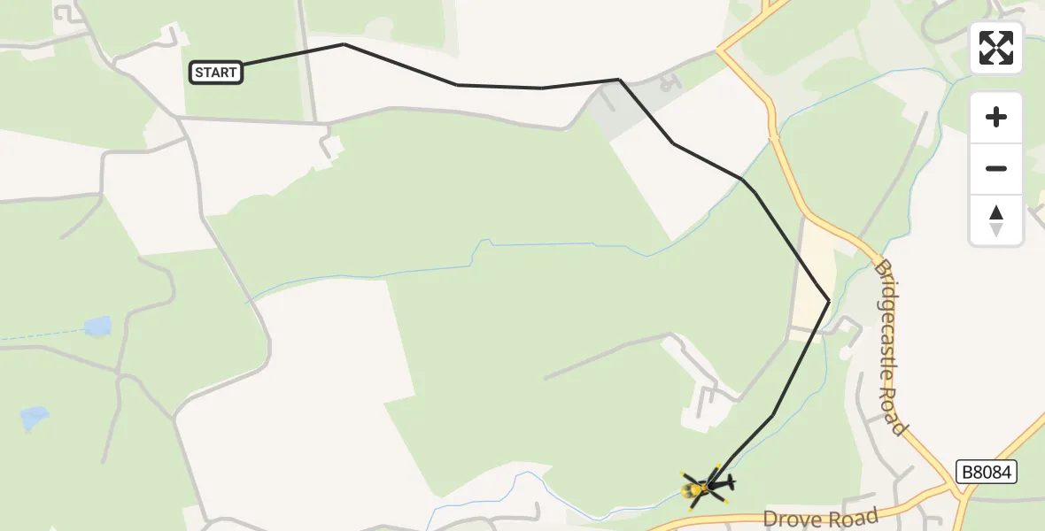 Flight route Police Helicopter Armadale - Armadale, 11 October 2026, 21:13