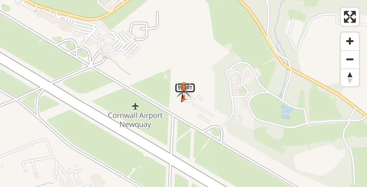 Flight route Coastguard Helicopter Cornwall Airport Newquay - Cornwall Airport Newquay, 13 October 2026, 07:21