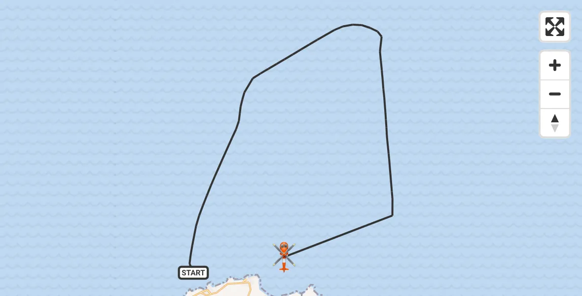 Flight route Coastguard Helicopter North Sea - North Sea, 13 October 2026, 13:29
