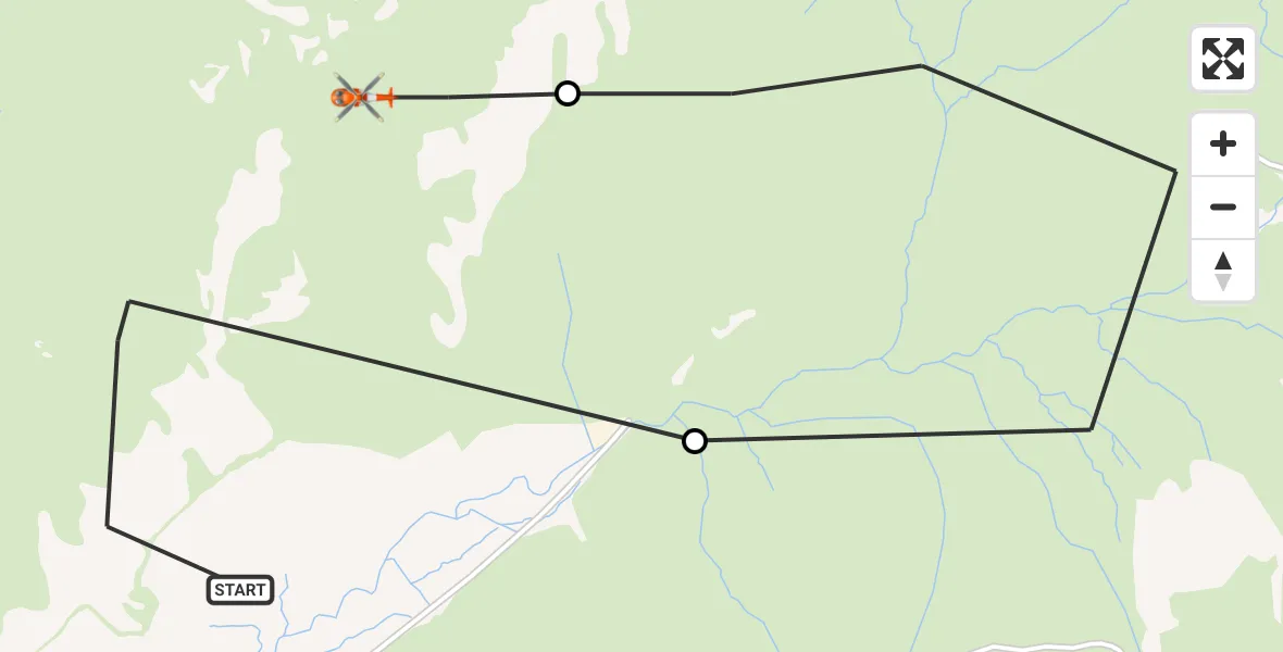 Flight route Coastguard Helicopter Croesor - Croesor, 13 October 2026, 18:48