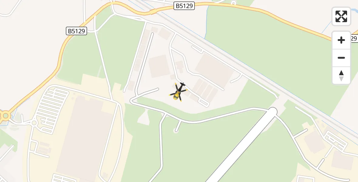 Flight route Police Helicopter Hawarden Airport - Hawarden Airport, 14 October 2026, 19:13