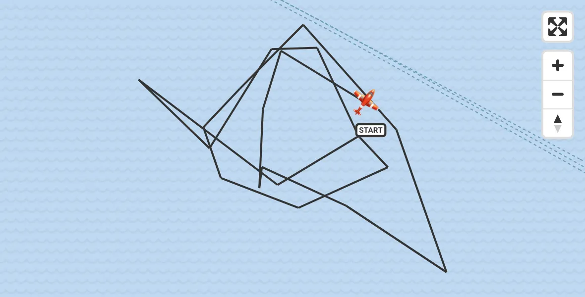 Flight route Coastguard Drone English Channel - English Channel, 15 October 2026, 06:17