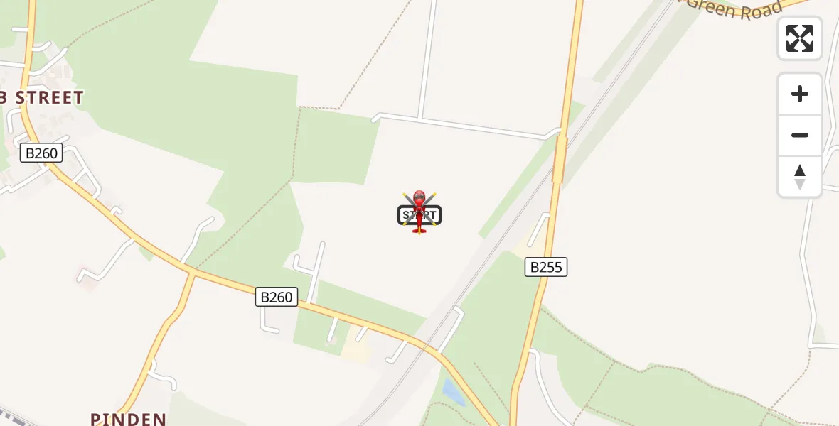 Flight route Air Ambulance Helicopter Dartford - Dartford, 15 October 2026, 10:12