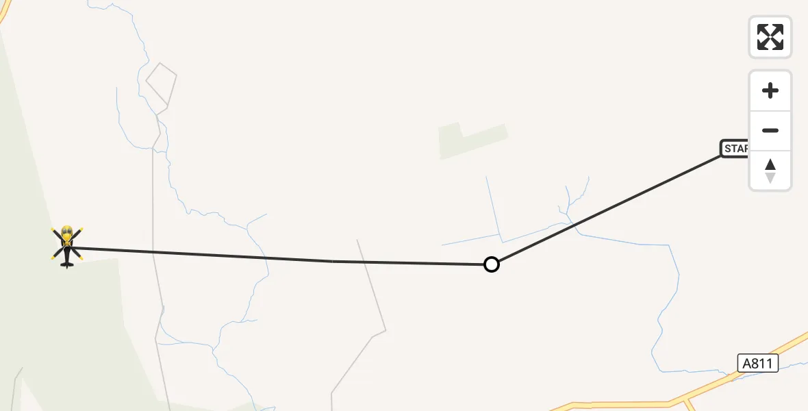 Flight route Police Helicopter Balfron Station - Drymen, 15 October 2026, 10:14
