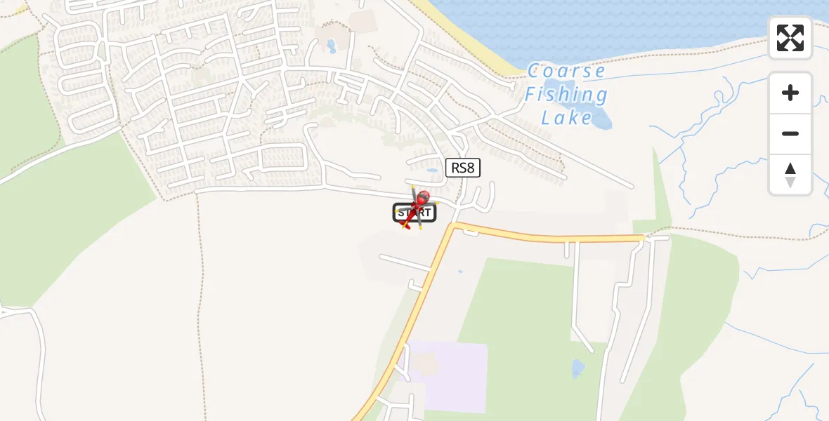 Flight route Air Ambulance Helicopter Allhallows - Allhallows, 15 October 2026, 14:16