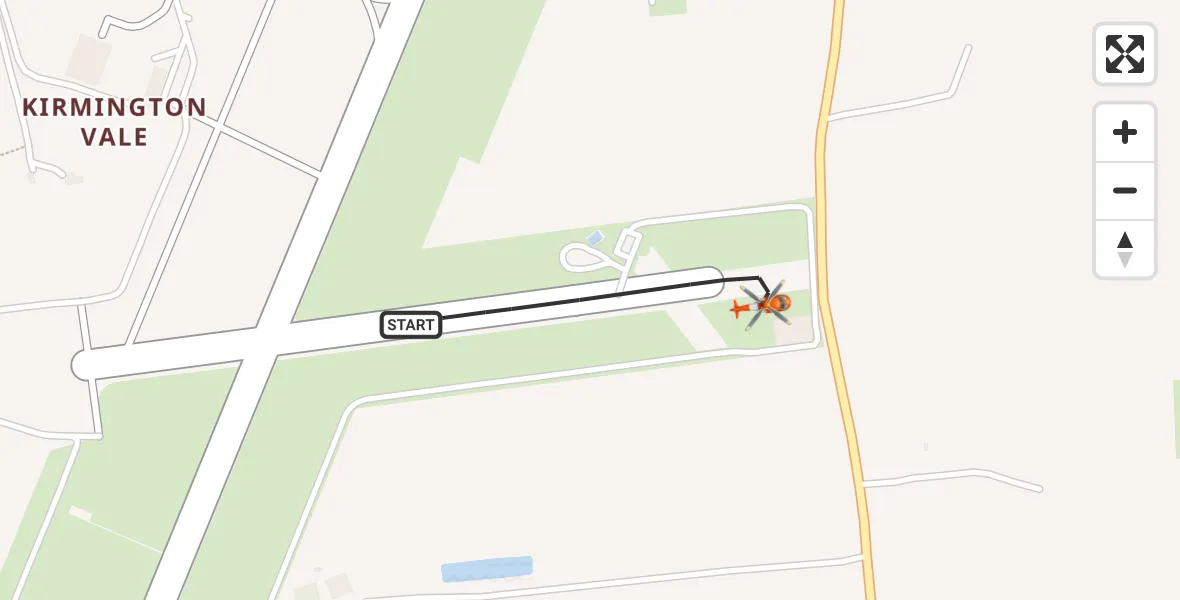 Flight route Coastguard Helicopter Humberside Airport - Humberside Airport, 16 October 2026, 18:27