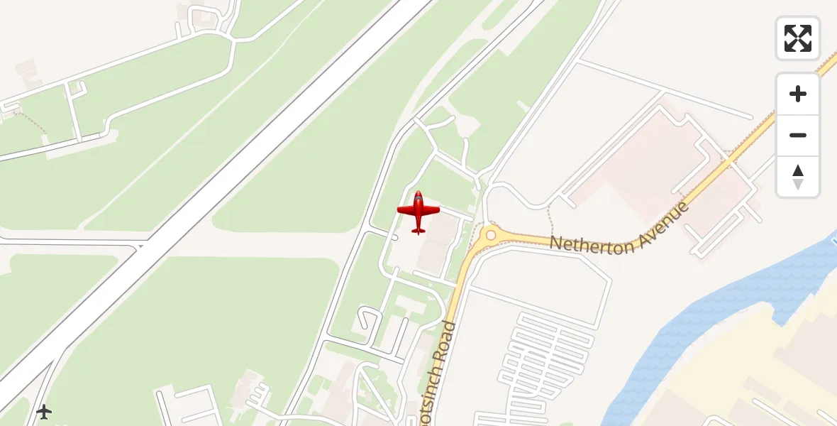 Flight route Air Ambulance Aircraft Glasgow Airport - Glasgow Airport, 16 October 2026, 23:53