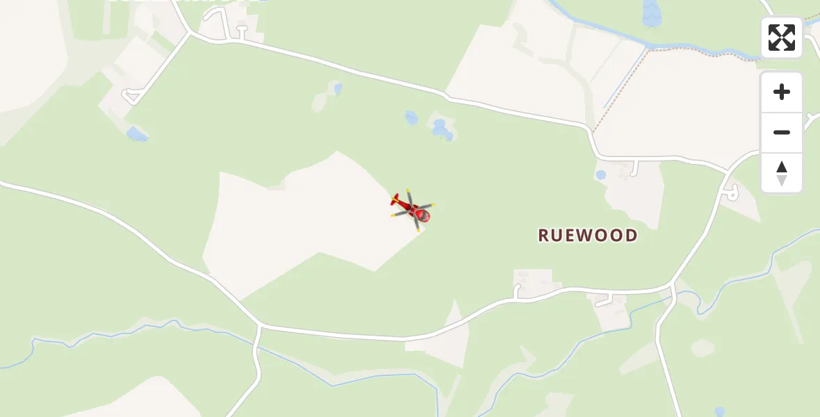 Flight route Air Ambulance Helicopter Loppington - Loppington, 17 October 2026, 03:08