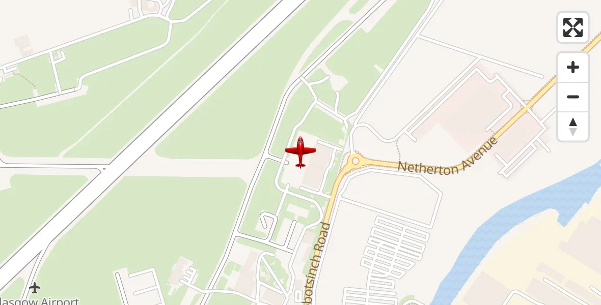 Flight route Air Ambulance Aircraft Glasgow Airport - Glasgow Airport, 18 October 2026, 02:45