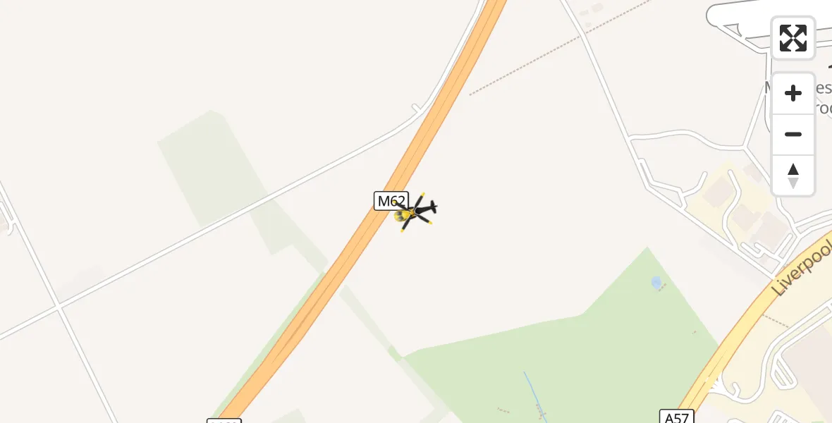 Flight route Police Helicopter Irlam - Irlam, 18 October 2026, 23:17
