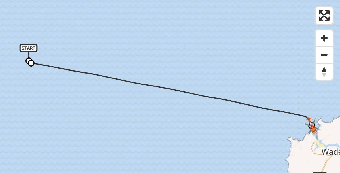 Flight route Coastguard Helicopter Bristol Channel - Trebetherick, 19 October 2026, 15:05