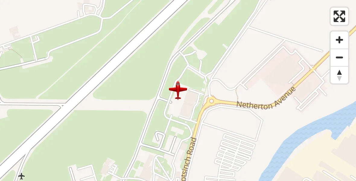 Flight route Air Ambulance Aircraft Glasgow Airport - Glasgow Airport, 19 October 2026, 19:47