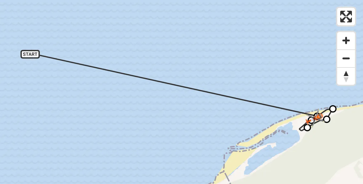 Flight route Coastguard Helicopter North Sea - Buckie Loch, 21 October 2026, 11:12