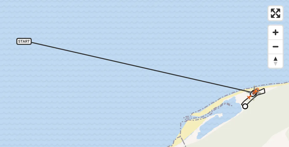 Flight route Coastguard Helicopter North Sea - Buckie Loch, 21 October 2026, 11:15