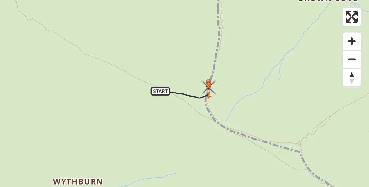 Flight route Coastguard Helicopter St. John's Castlerigg and Wythburn - St. John's Castlerigg and Wythburn, 21 October 2026, 21:48
