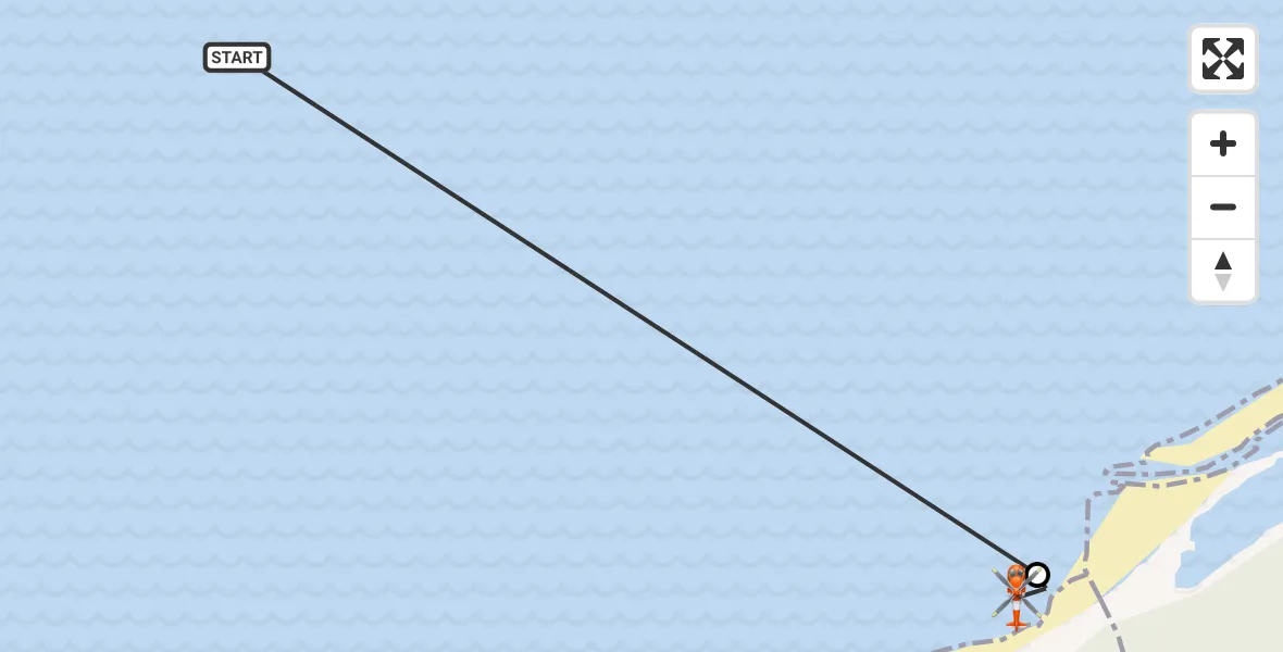 Flight route Coastguard Helicopter North Sea - Moray, 22 October 2026, 11:38