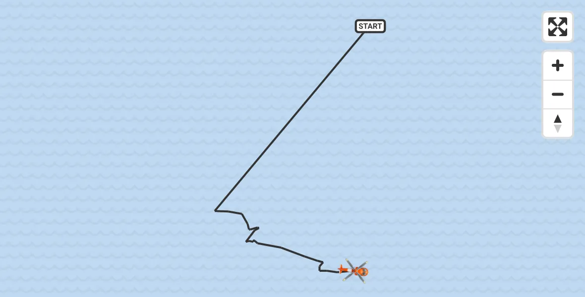 Flight route Coastguard Helicopter North Sea - North Sea, 22 October 2026, 13:57