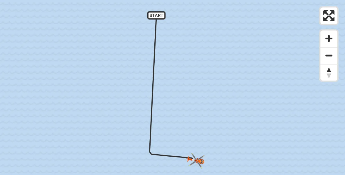Flight route Coastguard Helicopter North Sea - North Sea, 22 October 2026, 14:05