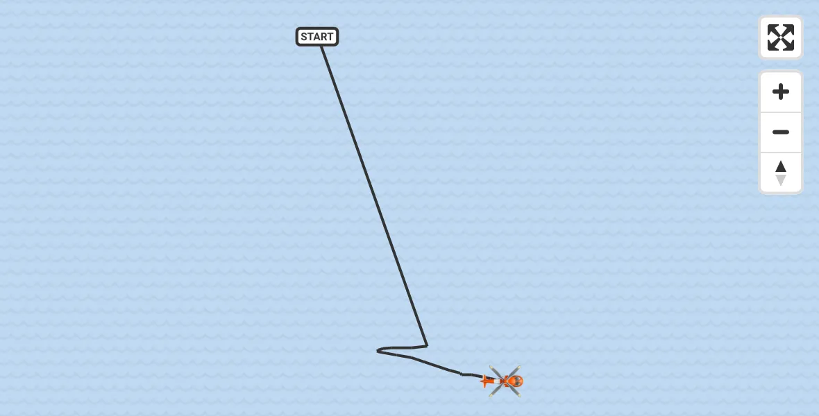Flight route Coastguard Helicopter North Sea - North Sea, 22 October 2026, 14:09