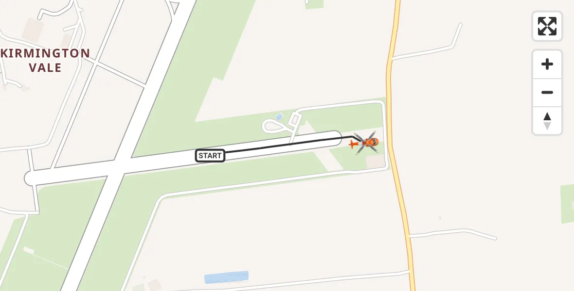 Flight route Coastguard Helicopter Humberside Airport - Humberside Airport, 22 October 2026, 16:58