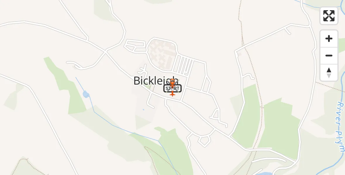Flight route Coastguard Helicopter Bickleigh - Bickleigh, 23 October 2026, 15:19