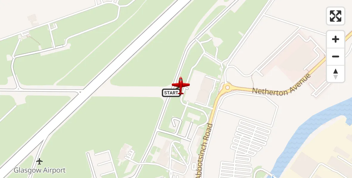 Flight route Air Ambulance Aircraft Glasgow Airport - Glasgow Airport, 23 October 2026, 17:00