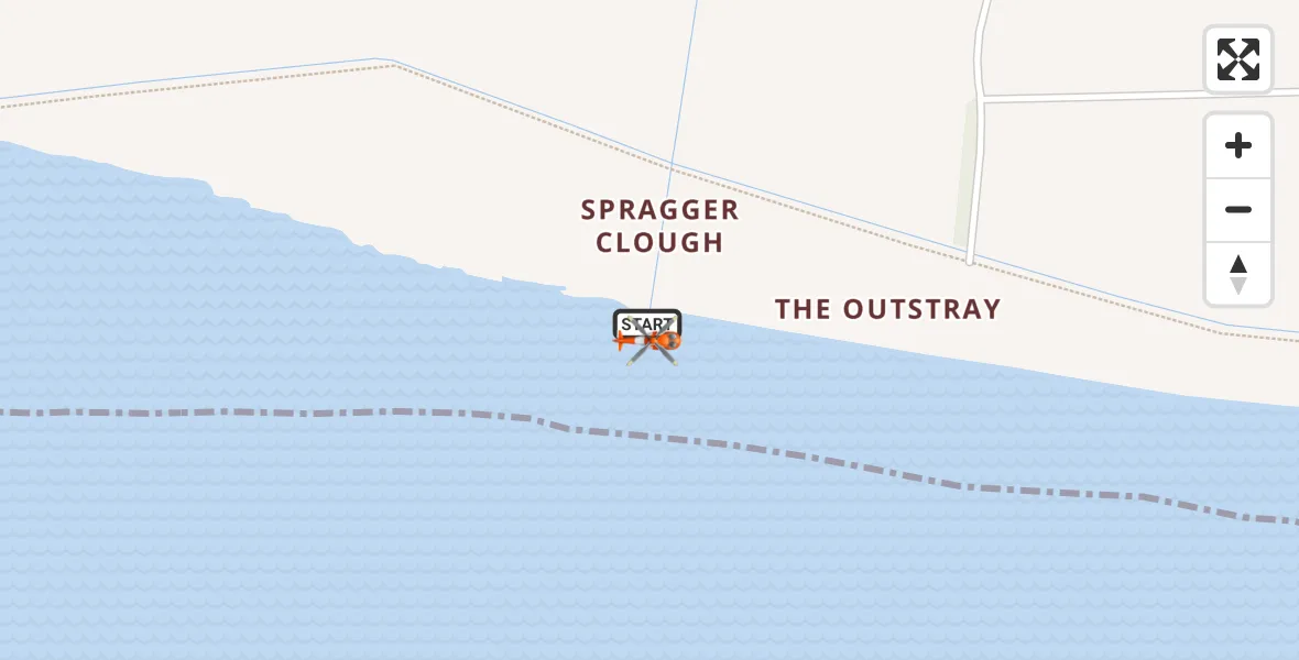 Flight route Coastguard Helicopter Sunk Island - Sunk Island, 23 October 2026, 19:10