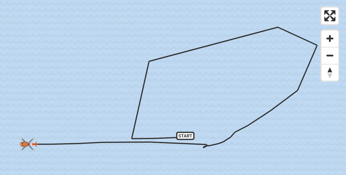 Flight route Coastguard Helicopter North Sea - North Sea, 25 October 2026, 17:00