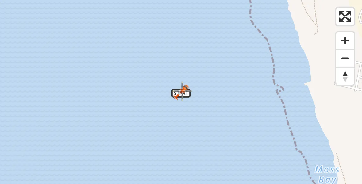 Flight route Coastguard Helicopter Workington - Workington, 26 October 2026, 11:30