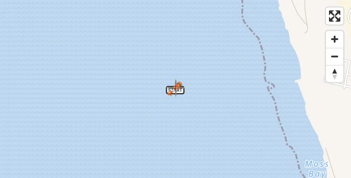 Flight route Coastguard Helicopter Workington - Workington, 26 October 2026, 11:34