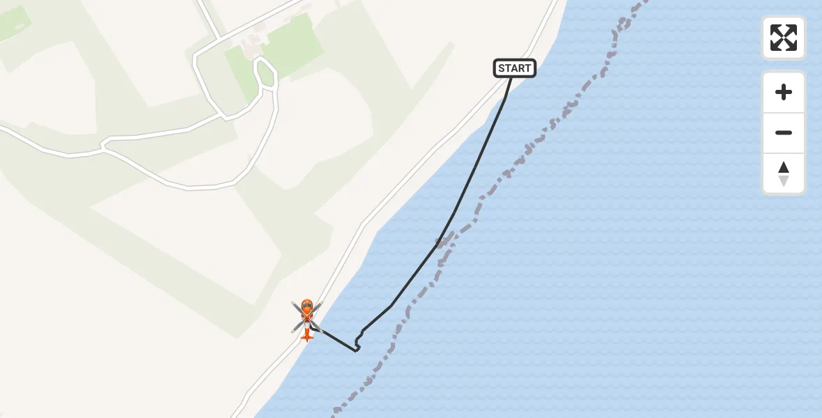 Flight route Coastguard Helicopter Hilton of Cadboll - Hilton of Cadboll, 27 October 2026, 13:07
