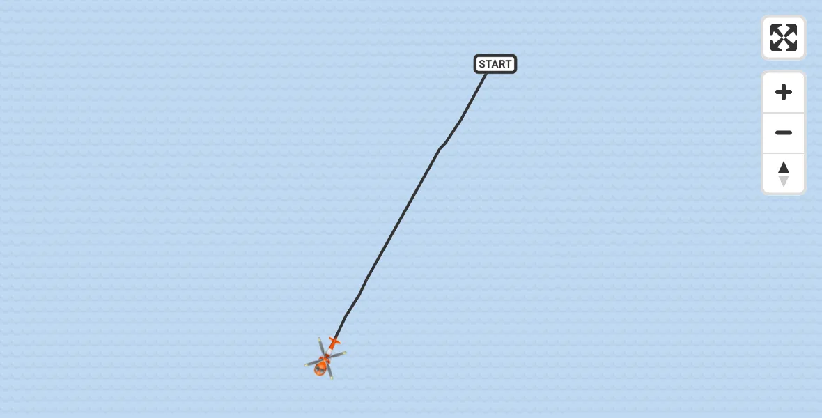Flight route Coastguard Helicopter Inner Seas - Inner Seas, 27 October 2026, 14:41