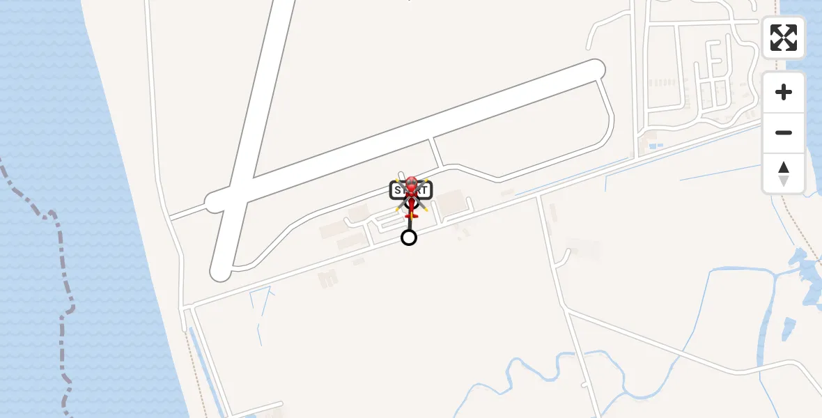 Flight route Air Ambulance Helicopter Caernarfon Airport - Caernarfon Airport, 28 October 2026, 18:35