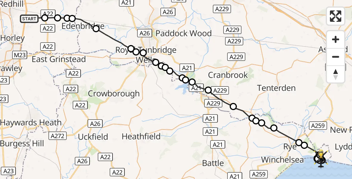 Police Helicopter to Rother | 28 October 2026 21:44 | RescueRadar.co.uk