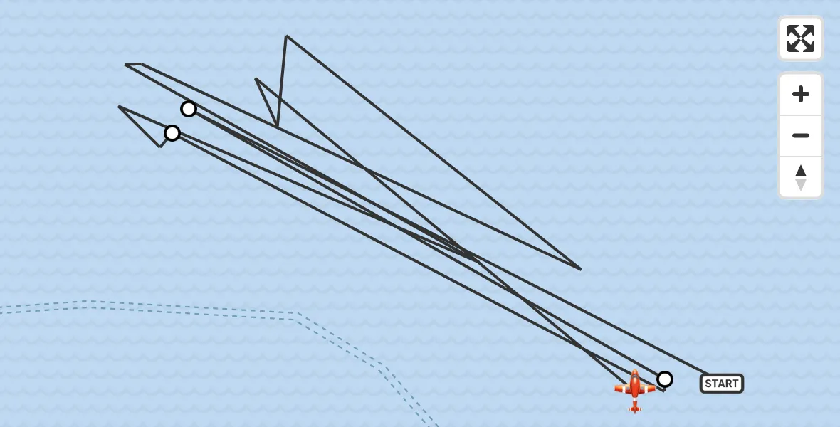 Flight route Coastguard Drone Noordzee - North Sea, 29 October 2026, 04:10